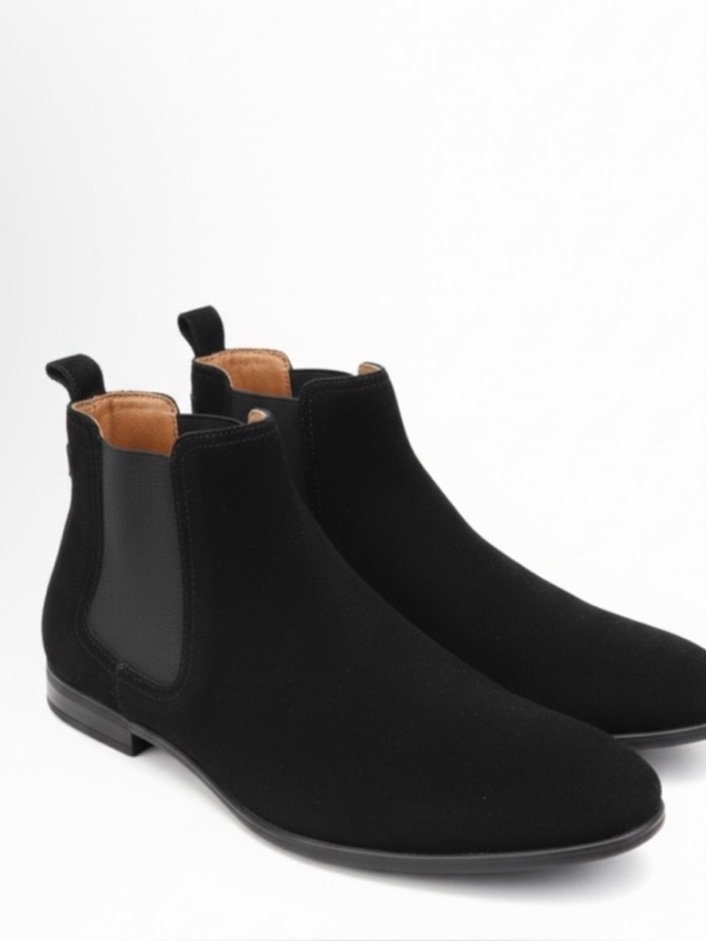 Aldo Black Suede Chelsea Chukka Boots